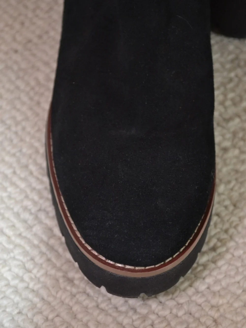 Blondo “Darren” Sllip-On Chelsea Boots in Waterproof Black Suede